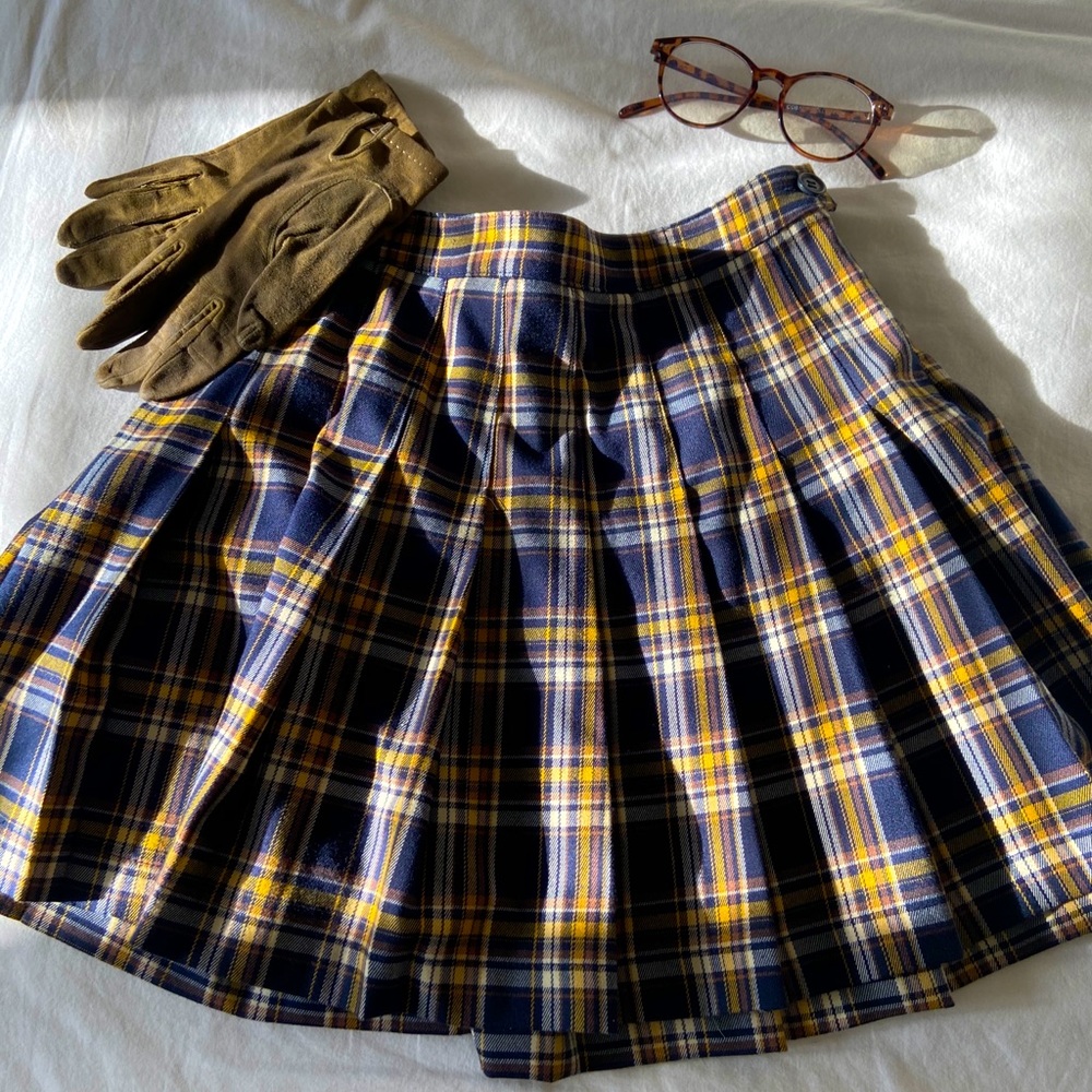 SOLD✌🏼Plaid School Girl Mini Skirt